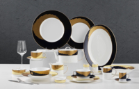 Service de table en porcelaine écologique P&T, vaisselle nordique en porcelaine, ensembles de plats pour hôtels et mariages, passe au lave-vaisselle, vaisselle de restaurant