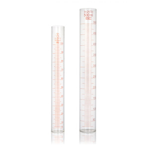 Cilindro graduado de vidrio sin base, resistente a ácidos y álcalis, instrumento de medición preciso a escala completa para análisis químico - Product Image 3