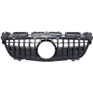 Calandre avant style GT-R pour Mercedes-Benz R172 SLK-Class, en plastique ABS noir, à rayures verticales, compatible avec le pare-chocs - Product Image 3