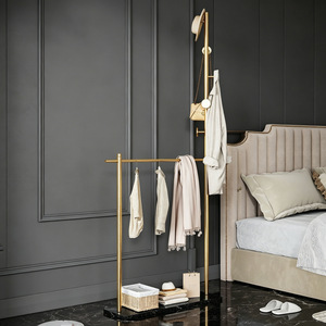Standard Pa Brushed Gold Towel <b>Rack</b> Marble Base Multifunctional <b>Bath</b> Clothes Holder For Bedroom And Bathroom - Product Image 1