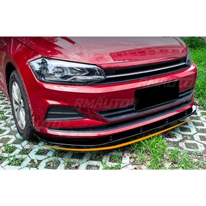 Paraurti anteriore per auto con Spoiler a labbro deflettore paraurti anteriore per <span class=keywords><strong>Volkswagen</strong></span> <span class=keywords><strong>Polo</strong></span> MK6 2018 + Kit carrozzeria <span class=keywords><strong>accessori</strong></span> auto - Product Image 4