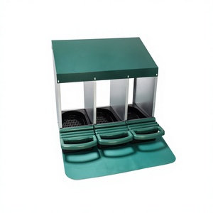 Caja de Nidificación de Alta Calidad con 3 Orificios para Gallinas, Caja para Poner Huevos para Gallinero de Jardín - Product Image 4