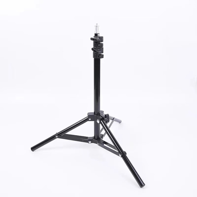 2.1 Meter Professional Steel Tripod LED Ring Light Stand 2kg Load Capacity Twist Lock Mini Folded Design Mobile Phone Camera