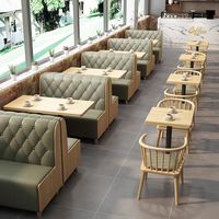 XY Meilleurs Lots de Mobilier Moderne de Restaurant en Gros, Ensemble Table et Chaises en Bois pour Café et Restauration Rapide