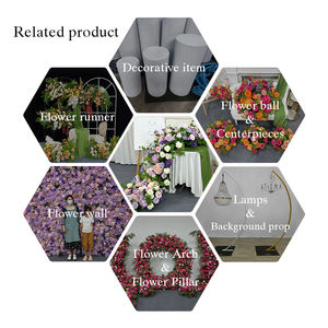 Flor de Seda Artificial Realista Hecha a Mano, Color Blanco y Morado, Planta Verde, Gypsophila, Decoración de Boda - Product Image 5