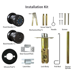 Smart Tuya BLE Fingerprint <strong>Knob</strong> <strong>Door</strong> Lock Smooth Touch <strong>Digital</strong> Code Security Class C Anti-theft <strong>Door</strong> Lock with Key - Product Image 6