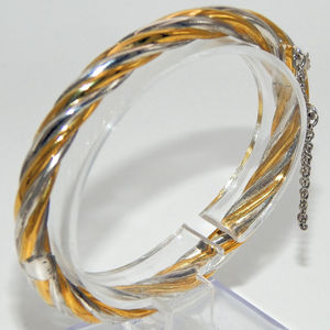 . 925 argento Sterling Vermeil braccialetto attorcigliato - Product Image 4