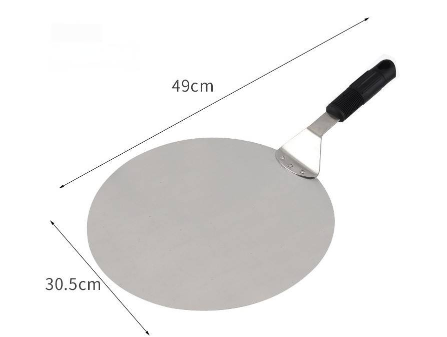 Pelle à pizza ronde de 30 cm (poignée en caoutchouc)