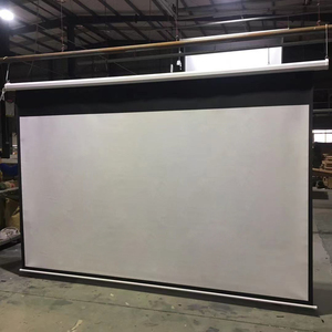 Schermo per Proiettore Elettrico <span class=keywords><strong>100</strong></span> 120 150 <span class=keywords><strong>Pollici</strong></span> con Telecomando, Schermo di Proiezione Motorizzato 16:9 4K per Home Cinema - Product Image 4