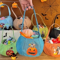 Sacs à bonbons et pochettes cadeaux en forme de citrouille pour enfants pour Halloween