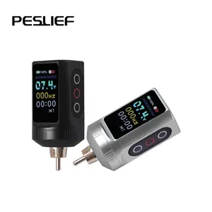 Newest Colour Screen Wireless Tattoo Power Supply Portable Mini Tattoo Power Supply RCA Connection Tattoo Machine Power Supply
