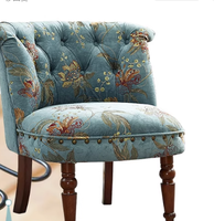 Fauteuil de loisir moderne en velours avec dossier inclinable et pieds en bois massif Design durable pour le salon