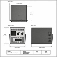 Fabrication sur mesure de tôles métalliques de précision OEM, découpe laser CNC, revêtement en poudre, boîtier d'ordinateur industriel anti-poussière