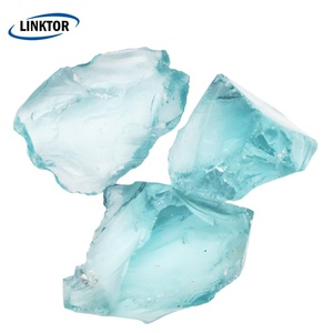 Rocas de vidrio de color natural reciclado de fábrica para paisajismo, escoria de vidrio decorativa con coloración única - Product Image 2