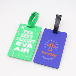 Étiquette de bagage de voyage en caoutchouc souple en PVC personnalisable avec logo 2D 3D Cadeaux d'affaires et promotionnels personnalisés - Product Image 5