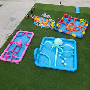 Piscine gonflable pour enfants sur le thème du flamant rose en PVC épaissi pour fêtes en plein air, parc aquatique pour enfants, centre de jeux aquatiques - Product Image 4