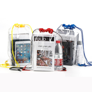 Free Stock Sample Clear <b>Drawstring</b> <b>Bags</b> for Women and Men <b>Waterproof</b> Transparent Pvc Clear Backpack for Stadium Events Shopping - Product Image 6