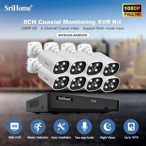 Vente directe d'usine <span class=keywords><strong>SriHome</strong></span> NVS008-AHD006 2MP HD 8-CH XVR NVR Caméra Réseau Enregistreur Vidéo Kit Sécurité IP Caméra Sans Fil - Product Image 2