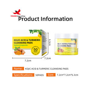 Almohadillas Limpiadoras Faciales y Corporales con Ácido Kójico y Cúrcuma para Piel Oscura, Precio Bajo, Venta al por Mayor de Fábrica, Oferta - Product Image 2