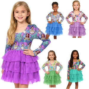 Ruidian Factory wholessales American animate Pretty Pretty Girl Party Party baby Girl Bamboo <span class=keywords><strong>abito</strong></span> in Tulle manica lunga - Product Image 2