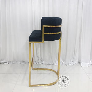 Chaise de comptoir en métal de luxe, <span class=keywords><strong>tabouret</strong></span> de <span class=keywords><strong>Bar</strong></span> au Design haut moderne, <span class=keywords><strong>tabouret</strong></span> de <span class=keywords><strong>Bar</strong></span> en acier inoxydable, chaise moderne - Product Image 5