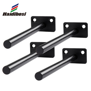 Haidibosi <b>Black</b> Concealed <b>Shelf</b> Support 12mm Round Wall Mounted <b>Bracket</b> Hidden Partition Fixed Floating <b>Bracket</b> - Product Image 1