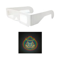 Lunettes de Diffraction Papillon de Papier Octopus PD50 - Lunettes de Fête pour Observer les Feux d'Artifice avec Lentilles en PET