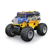 Voiture télécommandée RC 2.4G 1:16 en plastique avec lumière LED, véhicule tout-terrain pour enfants, jouet pour jouer en extérieur
