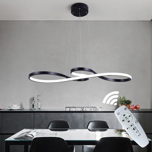 Appartement Villa Keuken Ronde Cirkel Gedraaide Led Hanglamp voor Eetkamer Hotel - Product Image 2