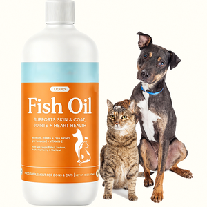 Huile de poisson liquide OEM ODM pour chiens, naturelle, pour <span class=keywords><strong>la</strong></span> santé <span class=keywords><strong>des</strong></span> articulations et du cœur, chiots, adultes, seniors, 16 oz, format professionnel, sans gluten, à base de plantes - Product Image 6