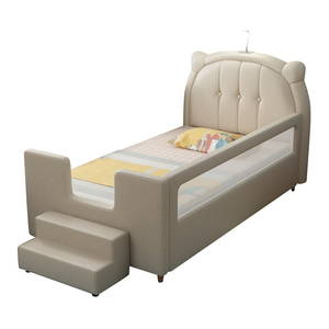 Cartone animato creativo allargato in legno massello giuntura letto laterale per bambini <span class=keywords><strong>lettino</strong></span> morbido <span class=keywords><strong>lettino</strong></span> per neonati con scivolo Guardrail - Product Image 5