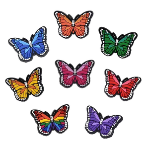 Nuovi Charm per <span class=keywords><strong>Scarpe</strong></span> Xiami in PVC <span class=keywords><strong>con</strong></span> Stampa Coccodrillo, Fiore e Farfalla, Accessori Unisex Fai-da-Te - Product Image 1