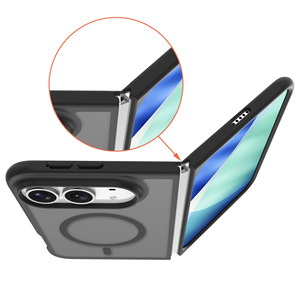 Coque pour <span class=keywords><strong>iPhone</strong></span> 18 Fold, sensation de peau, charnière à aimant, coque de <span class=keywords><strong>téléphone</strong></span> transparente tout-en-un pour <span class=keywords><strong>iPhone</strong></span> 18 Fold, pliage gauche/droite - Product Image 5