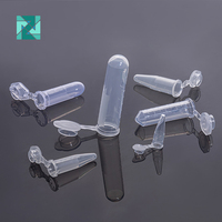 Tube micocentrifuge conique de laboratoire 0.2ml jetable en plastique PCR tube unique avec bouchon