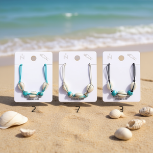 Pulsera de Cuentas de Concha Turquesa con Plata de Ley, Estilo Bohemia, Accesorio de Moda Unisex - Product Image 2