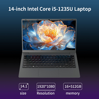 Laptop Metal INTEL 14 INCI Baru Keyboard Inggris SSD Windows 11 untuk Penggunaan Bisnis-OEM/ODM Portabel Grosir Global Pengiriman Cepat