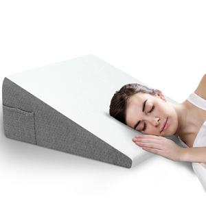 Oreiller de soutien du dos de thérapie triangulaire en forme de coin de la meilleure qualité avec dessus en mousse à mémoire de forme pour dormir - Product Image 2