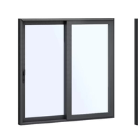 Ventanas correderas abatibles de aleación de aluminio de alto rendimiento Diseño moderno elegante Apertura segura Colgante