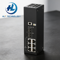 S5735I-H8T2XN-V2 S5735I-H8U2XN-V2 S5735I-H8T4S2XN-V2 Switch Jaringan Industri 8 Port Gigabit L3 Managed yang Diperkuat untuk DIN-Rail