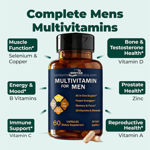 Capsule Multivitaminiche per Uomo, Vegetariane, con Biotina per Capelli, Integratore Organico per Adulti, Energia Migliorata - Product Image 4