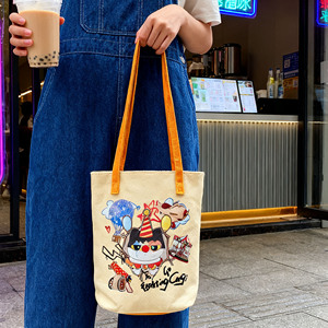 Borsa in Tela Personalizzata con Logo Stampato, Design Clown Cartoon, Borsa a Tracolla per <span class=keywords><strong>Shopping</strong></span> - Product Image 3
