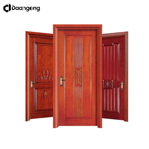 Porte en bois massif en <span class=keywords><strong>acajou</strong></span> sculptée à la main, style antique, ensemble de portes doubles pour portail de villa de luxe - Product Image 2