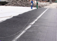 Planche de drainage pour toiture verte en HDPE, système d'étanchéité et de drainage pour jardins scolaires et drainage routier haute densité