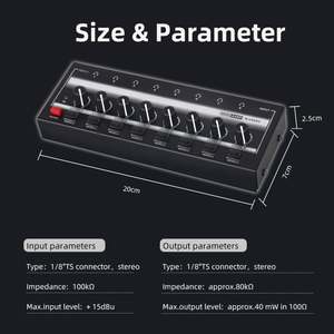 Portable HA800S métal stéréo/<span class=keywords><strong>Mono</strong></span> peut choisir amplificateur Audio Mini écouteur séparateur <span class=keywords><strong>ampli</strong></span> 8 canaux amplificateur casque pour le son - Product Image 6