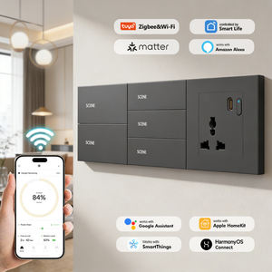 Interruptores Modulares de Última Generación 2026, Nuevo Diseño, WiFi, Zigbee, Compatible con Tuya y <span class=keywords><strong>Alexa</strong></span>, 100-250V 50Hz, para Proyectos del Mercado Indio - Product Image 1