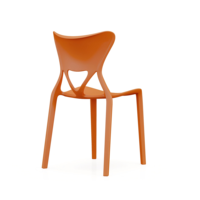 Chaise de jardin en plastique ergonomique à dossier bas, inclinable et fixe, moderne, pour utilisation en café, mobilier commercial, chaise de bureau en plastique
