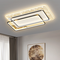 Nouvel ensemble d'éclairage complet pour salon 2025 : Plafonniers LED modernes et simples en acrylique et fer forgé
