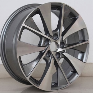 Almacenado para KIA 17*6,5 18*7,0 listo para enviar ruedas de aleación negras molidas 5X114.3 para coche Yulia - Product Image 6