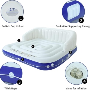 เก้าอี้ลอยน้ำแบบมีหลังคาสำหรับสระว่ายน้ำ - Product Image 5