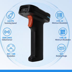เครื่องสแกนบาร์โค้ดแบบมีสาย U65 USB ความเร็วสูง 120FPS เซ็นเซอร์ CMOS อ่านโค้ด 1D 2D QR สำหรับร้านค้าปลีกและคลังสินค้า - Product Image 6